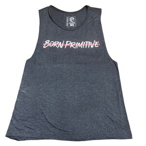Born‎ Primitive Womens XL Gray Sleeveless Tank Top Shirt